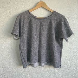 Victoria's Secret Cropped Gray Sweater Top